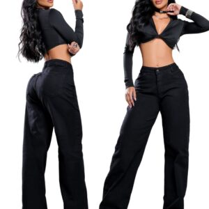 calça boot cut jeans estonado