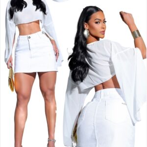 bermuda meia coxa jeans claro